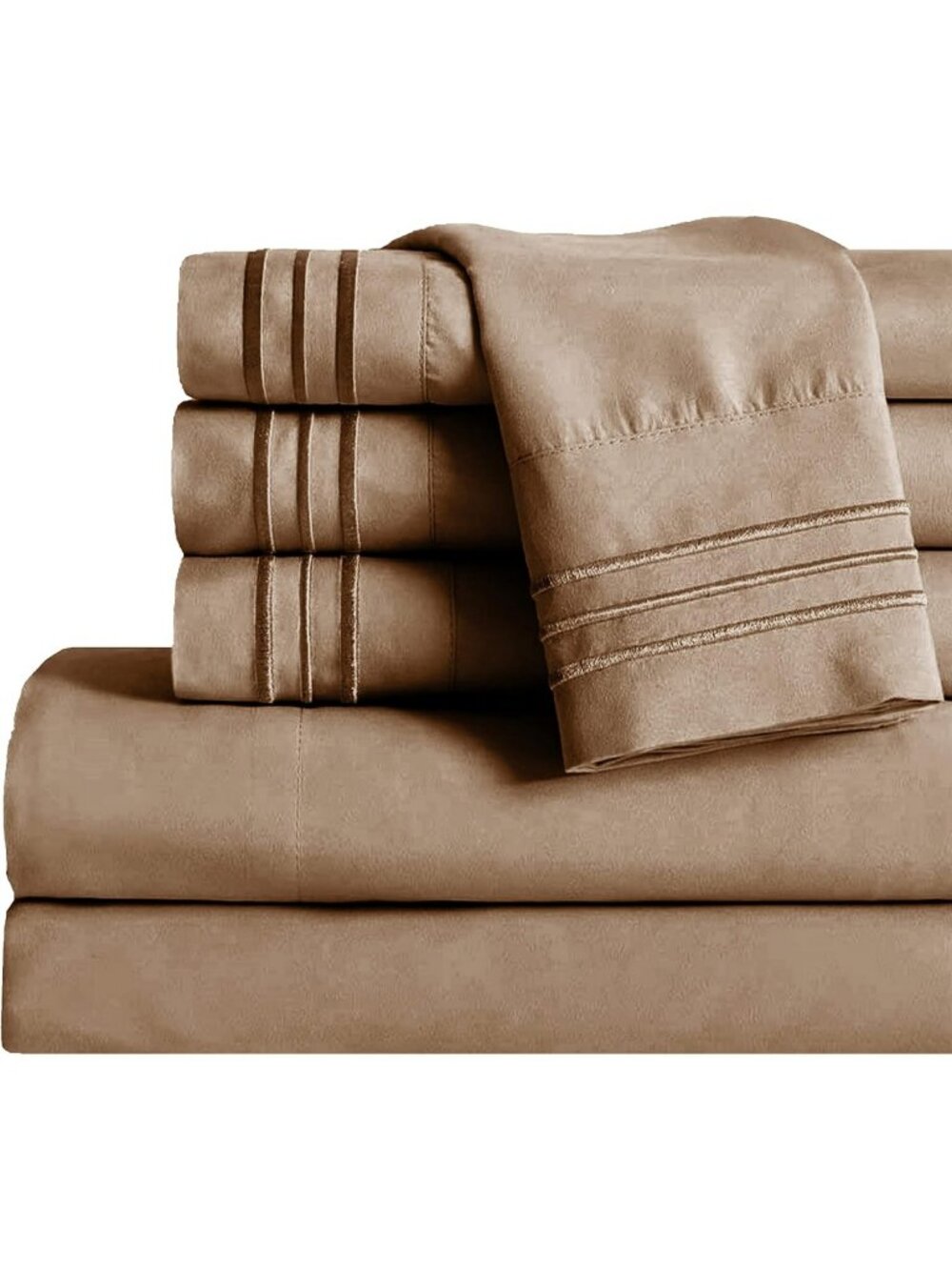Luxury 1800 Thread Count Queen Sheet Set - Ultra Soft, Cooling, Deep Pocket, 6